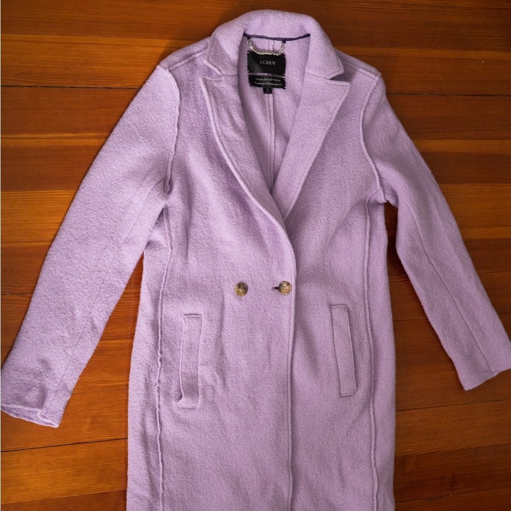 J. Crew Daphne Lilac Top Coat